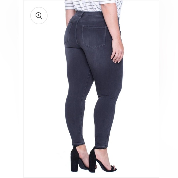 NWT Liverpool Los Ángeles High Rise Abby Skinny Silky Soft Jeans in Meteorite - Picture 2 of 15